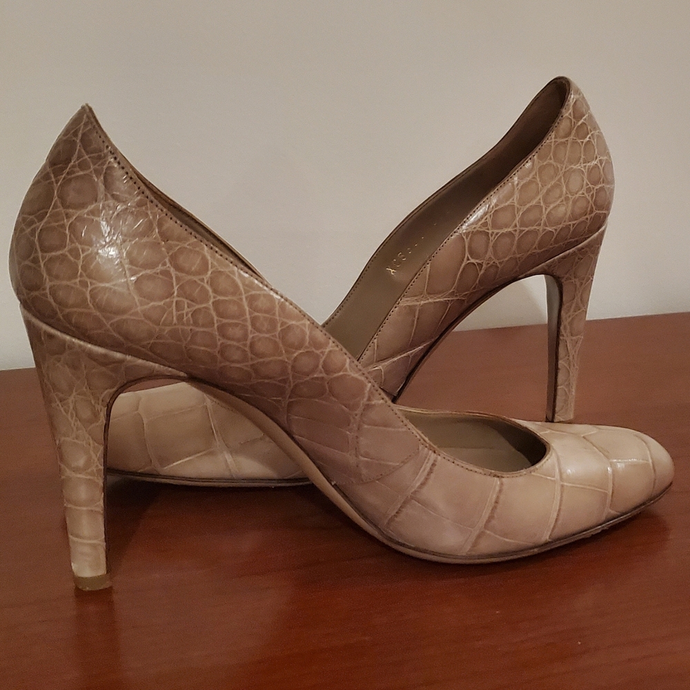 Vintage VALENTINO Garvani Heel's Cream Snakeskin